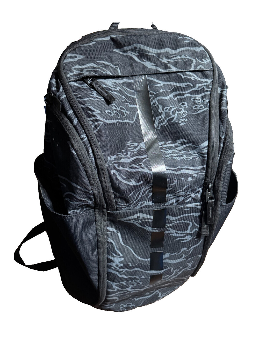 Nike Hoops Elite Pro 38L Basketball Backpack Tiger Camo Black Grey BA5555-011 - Picture 3 of 14